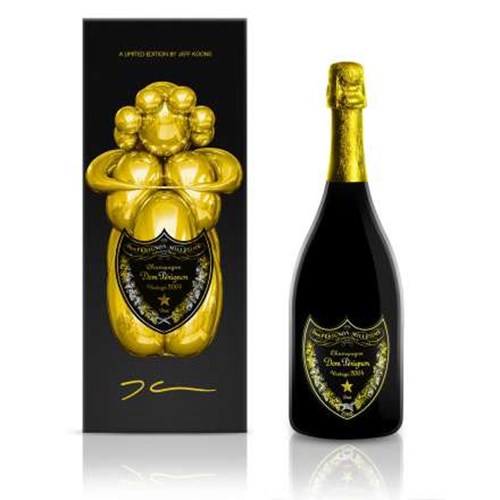 Send a bottle of Dom Perignon 2004 75cl - by Jeff Koons, Delivered Next Day